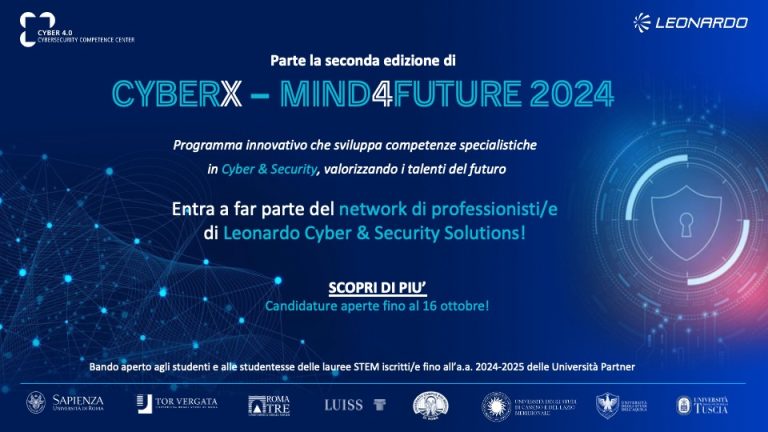 Parte la Seconda Edizione di CyberX – Mind4Future